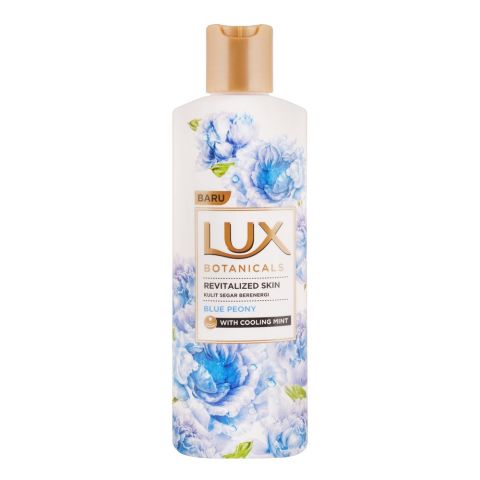 Lux Baru Beauty Oil Botanicals Revitalized Skin Kulit Segar Berenergi, Blue Peony With Cooling Mint, 250m