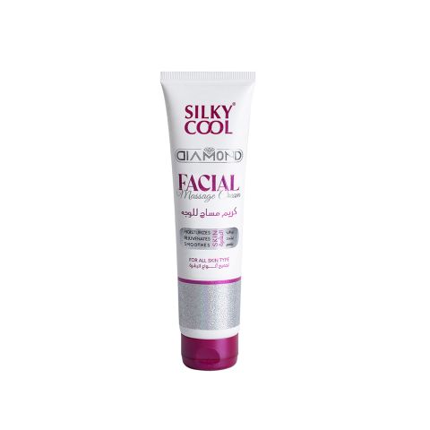 Silky Cool Diamond Facial Massage Cream, For All Skin Types, 140m