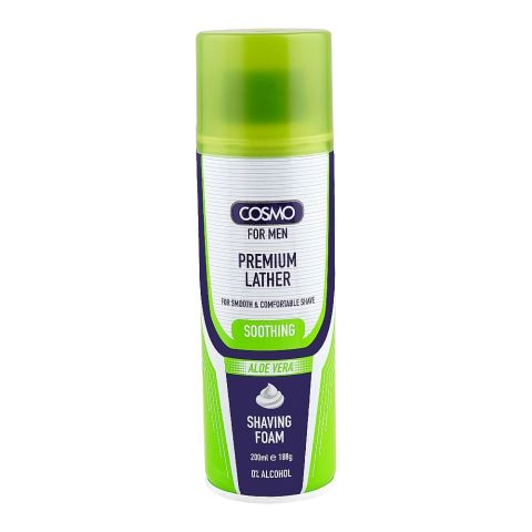 Cosmo Men Soothing Aloe Vera Shaving Foam, 200ml