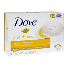 Dove Nourishing Soap, With Moroccan Argan Oil, 135g (Imported)