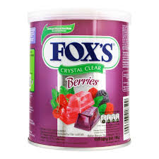 Fox's Crystal Clear Berries Flavored Candy, Tin, 180g (Imported)