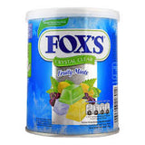 Fox's Crystal Clear Fruity Mints Flavored Candy, Tin, 180g (Imported)