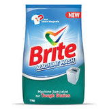 Brite Machine Wash Detergent Powder, 1 KG