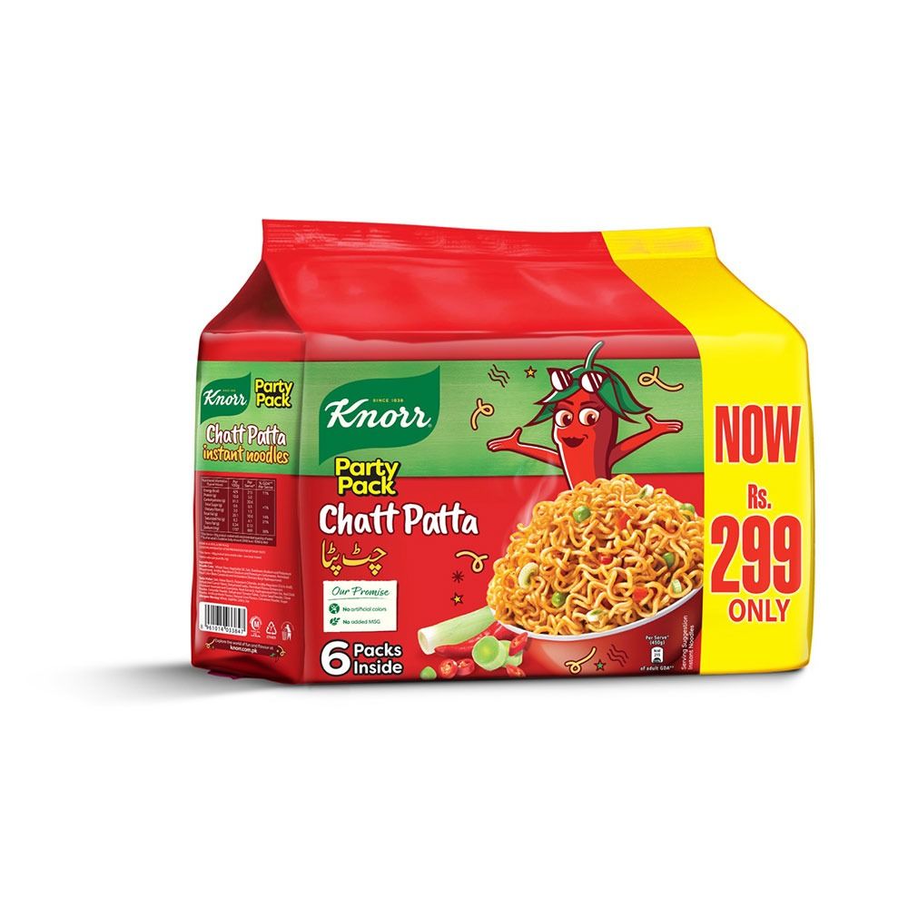 Knorr Noodles Chatt Patta, 6-Pack, 6 X 50g